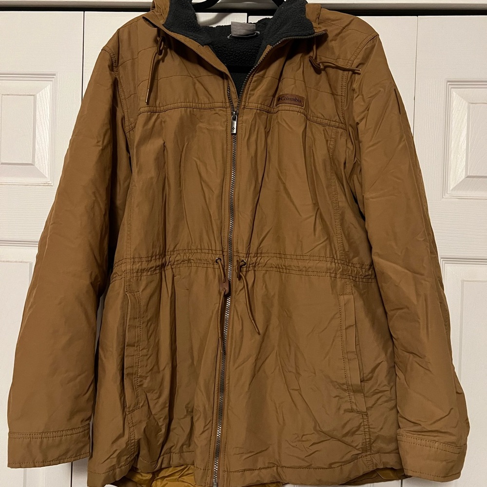 Columbia Chatfield Hill Women’s Jacket In Camel Brown Size 2X